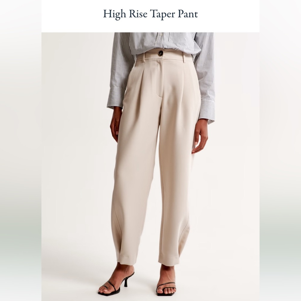 High Rise Taper Trousers